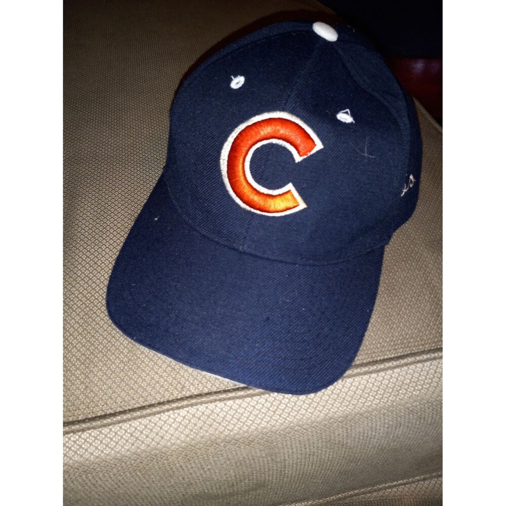 Navy Baseball Cap with Orange 'C' Patch